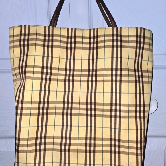 BURBERRY STRIPE AUTHENTIC  VINTAGE HANDBAG - Picture 4 of 13